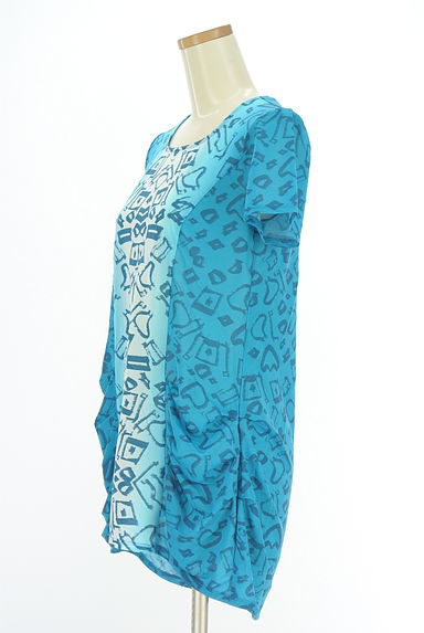 クリックで大画像表示 HIROKO BIS(ヒロコビス)の古着「半そで総柄カットソー(カットソー・プルオーバー)」大画像3へ