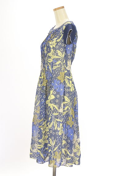 HIROKO BIS（ヒロコビス）の古着「花柄シアーミディワンピース（ワンピース・チュニック）」大画像３へ