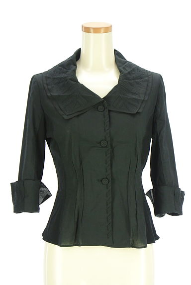 HIROKO BIS（ヒロコビス）の古着「刺繍ダブルカラーシャツジャケット（ジャケット）」大画像４へ