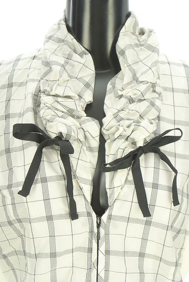 クリックで大画像表示 HIROKO BIS(ヒロコビス)の古着「eSSeNtieL HIROKO BIS ダブルジップニットパーカー(カーディガン・ボレロ)」大画像4へ