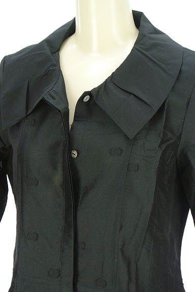 クリックで大画像表示 HIROKO BIS(ヒロコビス)の古着「ラメドットジャガードシャツワンピース(ワンピース・チュニック)」大画像4へ