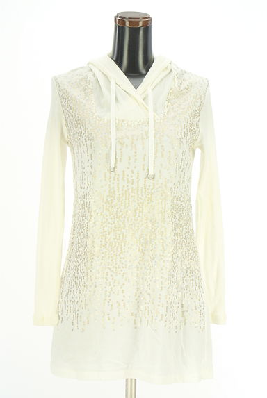 HIROKO BIS（ヒロコビス）の古着「スパンコールチュニックパーカー（スウェット・パーカー）」大画像１へ