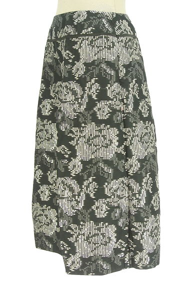 HIROKO BIS（ヒロコビス）の古着「シルバーラメ混花柄スカート（スカート）」大画像３へ