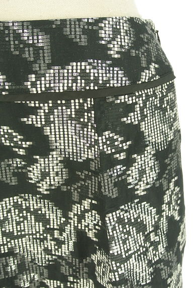 HIROKO BIS（ヒロコビス）の古着「シルバーラメ混花柄スカート（スカート）」大画像４へ