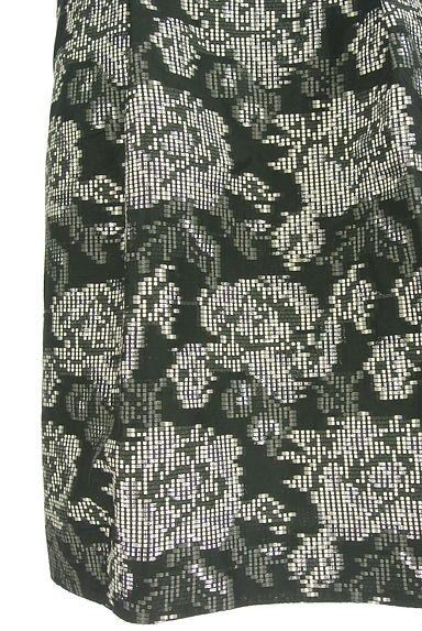 HIROKO BIS（ヒロコビス）の古着「シルバーラメ混花柄スカート（スカート）」大画像５へ