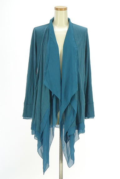 HIROKO BIS（ヒロコビス）の古着「シフォン切替前下がりカーディガン（カーディガン・ボレロ）」大画像１へ