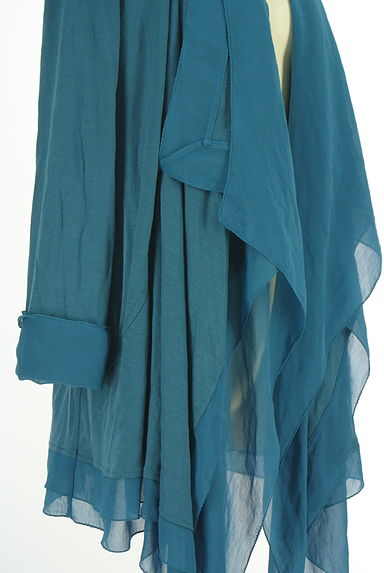 HIROKO BIS（ヒロコビス）の古着「シフォン切替前下がりカーディガン（カーディガン・ボレロ）」大画像５へ