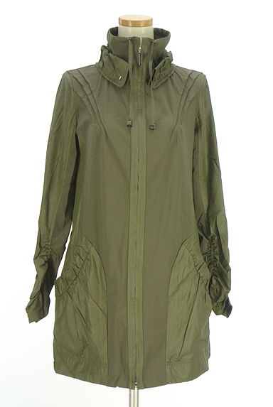 HIROKO BIS（ヒロコビス）の古着「ダブルジップストレッチミリタリーコート（ブルゾン・スタジャン）」大画像１へ