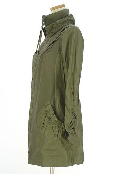 HIROKO BIS（ヒロコビス）の古着「ダブルジップストレッチミリタリーコート（ブルゾン・スタジャン）」大画像３へ