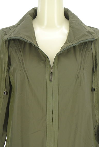 HIROKO BIS（ヒロコビス）の古着「ダブルジップストレッチミリタリーコート（ブルゾン・スタジャン）」大画像４へ