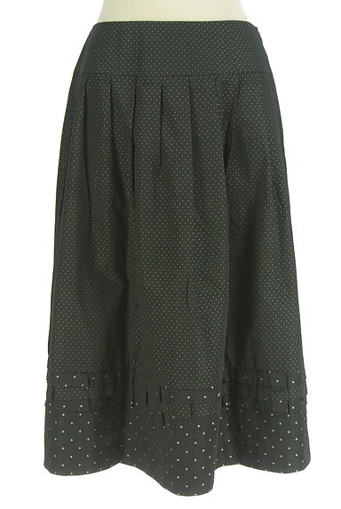 HIROKO KOSHINO（ヒロココシノ）の古着「ジャガードドットティアード膝下スカート（ロングスカート・マキシスカート）」大画像１へ