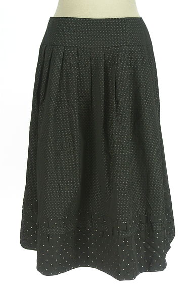 HIROKO KOSHINO（ヒロココシノ）の古着「ジャガードドットティアード膝下スカート（ロングスカート・マキシスカート）」大画像２へ