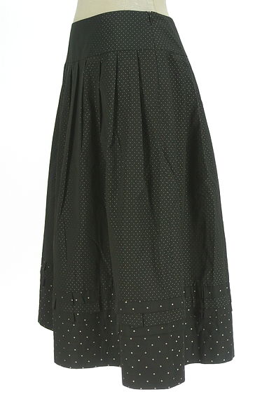 HIROKO KOSHINO（ヒロココシノ）の古着「ジャガードドットティアード膝下スカート（ロングスカート・マキシスカート）」大画像３へ