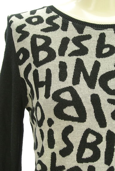 HIROKO BIS（ヒロコビス）の古着「eSSeNtieL HIROKO BIS ブランドロゴ総柄ニットトップス（ニット）」大画像４へ