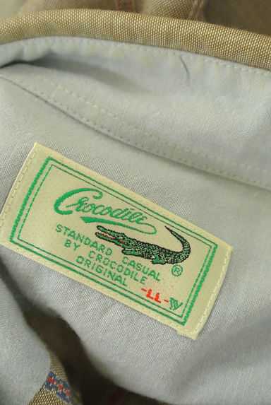 Crocodile（クロコダイル）の古着「ストライプラウンドヘムシャツ（カジュアルシャツ）」大画像６へ
