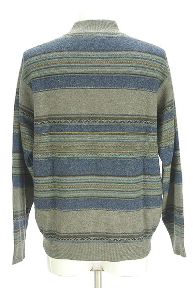 クリックで大画像表示 Crocodile(クロコダイル)の古着「ハーフジップマルチボーダーニット(ニット)」大画像2へ