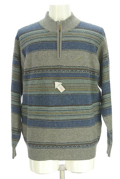 クリックで大画像表示 Crocodile(クロコダイル)の古着「ハーフジップマルチボーダーニット(ニット)」大画像4へ