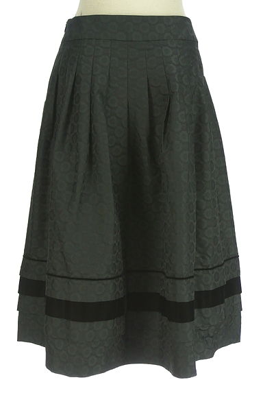 HIROKO KOSHINO（ヒロココシノ）の古着「花柄ジャガードティアード膝下スカート（ロングスカート・マキシスカート）」大画像２へ