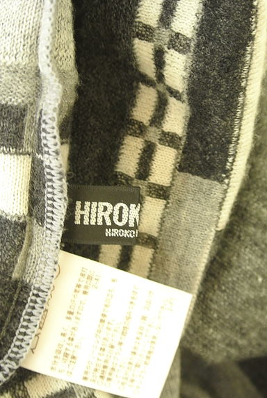 クリックで大画像表示 HIROKO BIS(ヒロコビス)の古着「幾何学模様タートルネックニットトップス(ニット)」大画像6へ