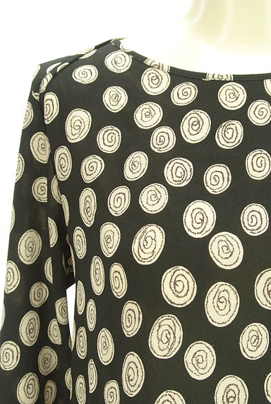 HIROKO KOSHINO（ヒロココシノ）の古着「ストレッチシフォンブラウス（カットソー・プルオーバー）」大画像４へ