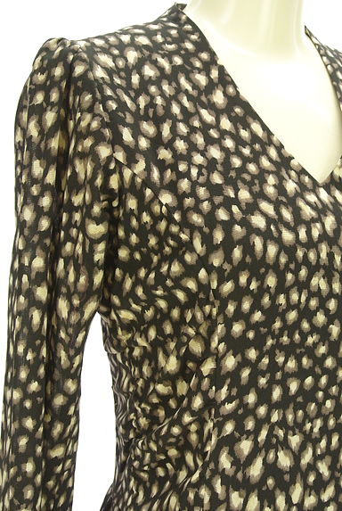 HIROKO KOSHINO（ヒロココシノ）の古着「HIROKO KOSHINO PREMIER レオパード柄膝下ワンピ（ワンピース・チュニック）」大画像４へ