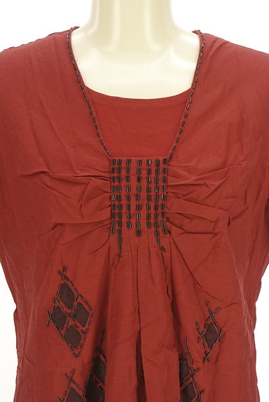 HIROKO BIS（ヒロコビス）の古着「ビーズ付き半袖ワンピース（ワンピース・チュニック）」大画像４へ