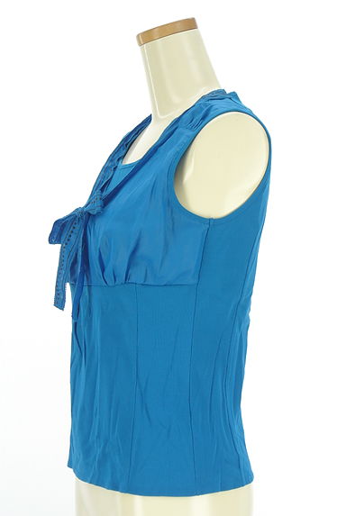 HIROKO BIS（ヒロコビス）の古着「刺繍ボウタイストレッチカットソー（カットソー・プルオーバー）」大画像３へ