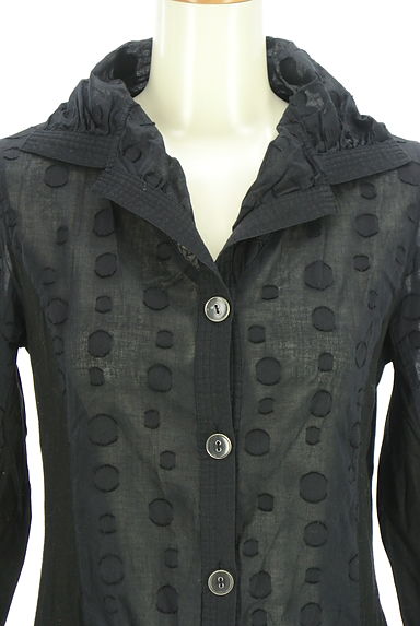 HIROKO BIS（ヒロコビス）の古着「ドット柄ミドルシアージャケット（ジャケット）」大画像４へ