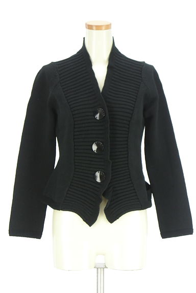 クリックで大画像表示 HIROKO KOSHINO(ヒロココシノ)の古着「ビッグボタンニットカーディガン(カーディガン・ボレロ)」大画像1へ