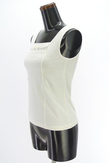 クリックで大画像表示 HIROKO BIS(ヒロコビス)の古着「eSSeNtieL HIROKO BIS チュール切替タンクトップ(カットソー・プルオーバー)」大画像3へ