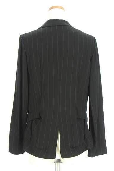 HIROKO KOSHINO（ヒロココシノ）の古着「サイドフリルストライプテーラードジャケット（ジャケット）」大画像２へ