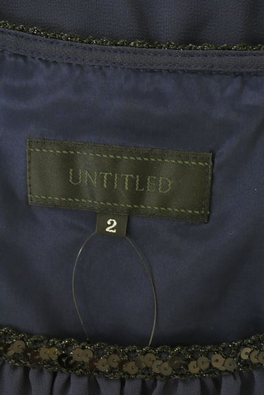 クリックで大画像表示 UNTITLED(アンタイトル)の古着「膝上丈ティアードシフォンワンピース(ワンピース・チュニック)」大画像6へ