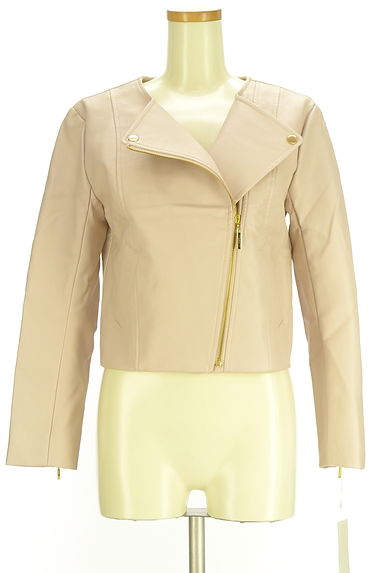 JILL by JILLSTUART（ジルバイジルスチュアート）の古着「エコレザーラインダースジャケット（ブルゾン・スタジャン）」大画像１へ