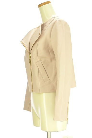 JILL by JILLSTUART（ジルバイジルスチュアート）の古着「エコレザーラインダースジャケット（ブルゾン・スタジャン）」大画像３へ