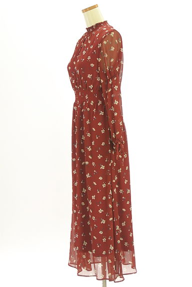 JILL by JILLSTUART（ジルバイジルスチュアート）の古着「花柄シフォンワンピース（ワンピース・チュニック）」大画像３へ