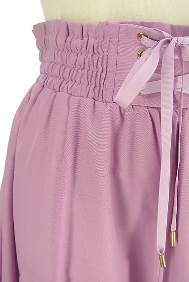 JILL by JILLSTUART（ジルバイジルスチュアート）の古着「フロントレースアップフレアスカート（スカート）」大画像４へ