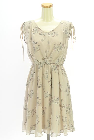 JILL by JILLSTUART（ジルバイジルスチュアート）の古着「ノースリ花柄シフォンワンピース（ワンピース・チュニック）」大画像１へ