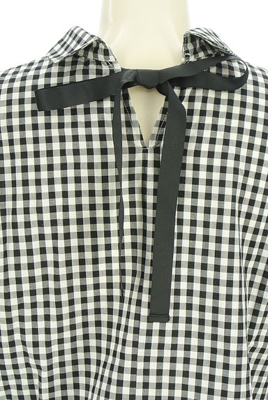 JILL by JILLSTUART（ジルバイジルスチュアート）の古着「リボン付きギンガムチェック柄ブラウス（ブラウス）」大画像５へ