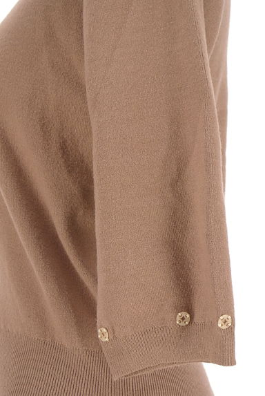 JILL by JILLSTUART（ジルバイジルスチュアート）の古着「ファー付き7分袖ニット＋膝上スカートセット（セットアップ（ジャケット＋スカート））」大画像４へ