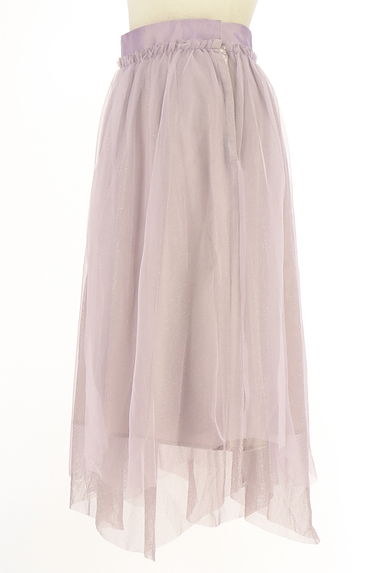 JILL by JILLSTUART（ジルバイジルスチュアート）の古着「ラメチュール膝下フレアスカート（ロングスカート・マキシスカート）」大画像３へ