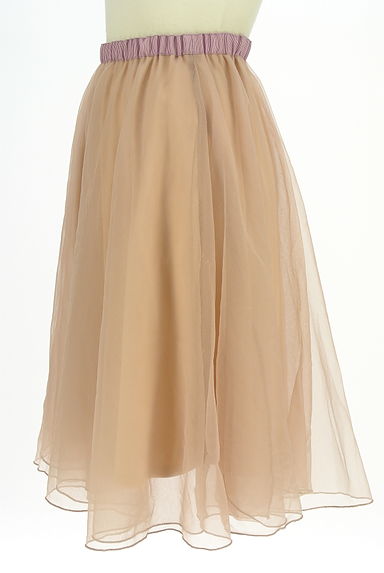 JILL by JILLSTUART（ジルバイジルスチュアート）の古着「膝丈チュールフレアスカート（スカート）」大画像３へ