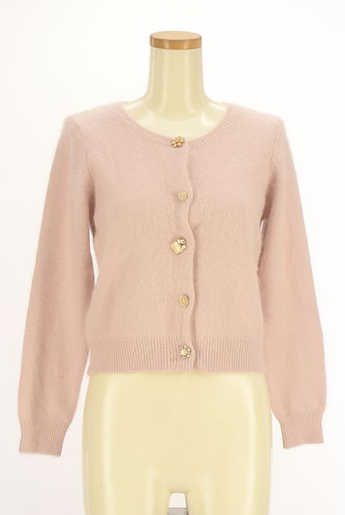 JILL by JILLSTUART（ジルバイジルスチュアート）の古着「ビジュー付きふんわりニットカーデ（カーディガン・ボレロ）」大画像１へ