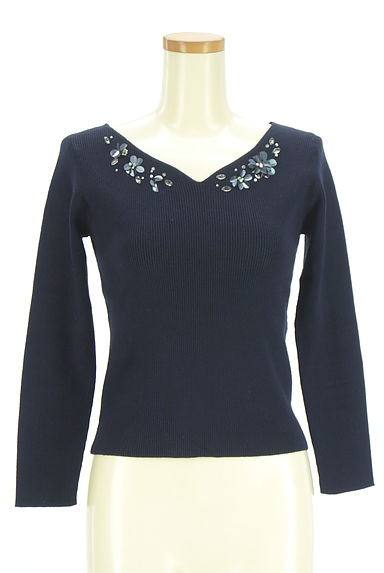 JILL by JILLSTUART（ジルバイジルスチュアート）の古着「スパンコール刺繍リブニット（ニット）」大画像１へ