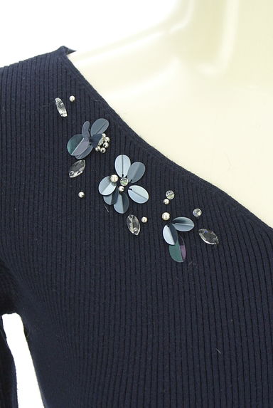 JILL by JILLSTUART（ジルバイジルスチュアート）の古着「スパンコール刺繍リブニット（ニット）」大画像４へ