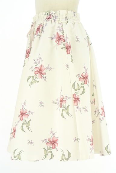 JILL by JILLSTUART（ジルバイジルスチュアート）の古着「膝丈花柄フレアスカート（スカート）」大画像３へ