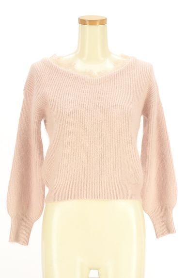 JILL by JILLSTUART（ジルバイジルスチュアート）の古着「レースネックアンゴラ混ニット（ニット）」大画像１へ