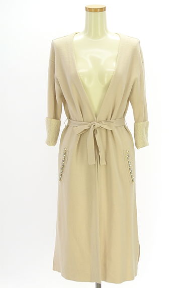 クリックで大画像表示 JILL by JILLSTUART(ジルバイジルスチュアート)の古着「袖口レースロングニットカーディガン(カーディガン・ボレロ)」大画像1へ