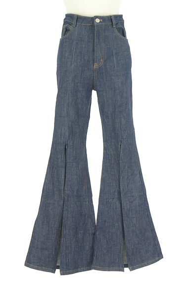 HONEY MI HONEY（ハニーミーハニー）の古着「ファスナー付きブーツカットデニムパンツ（デニムパンツ）」大画像４へ