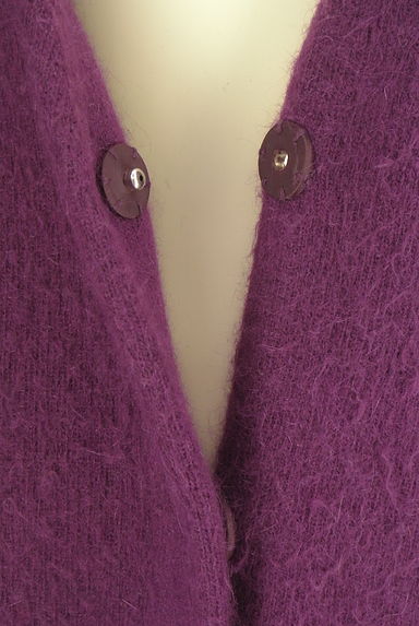 BABYLONE（バビロン）の古着「アンゴラ混ロングコート（コート）」大画像４へ