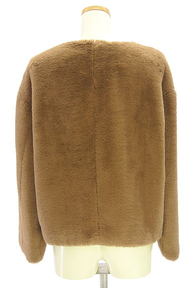 BABYLONE（バビロン）の古着「ノーカラーエコファーコート（ジャケット）」大画像２へ